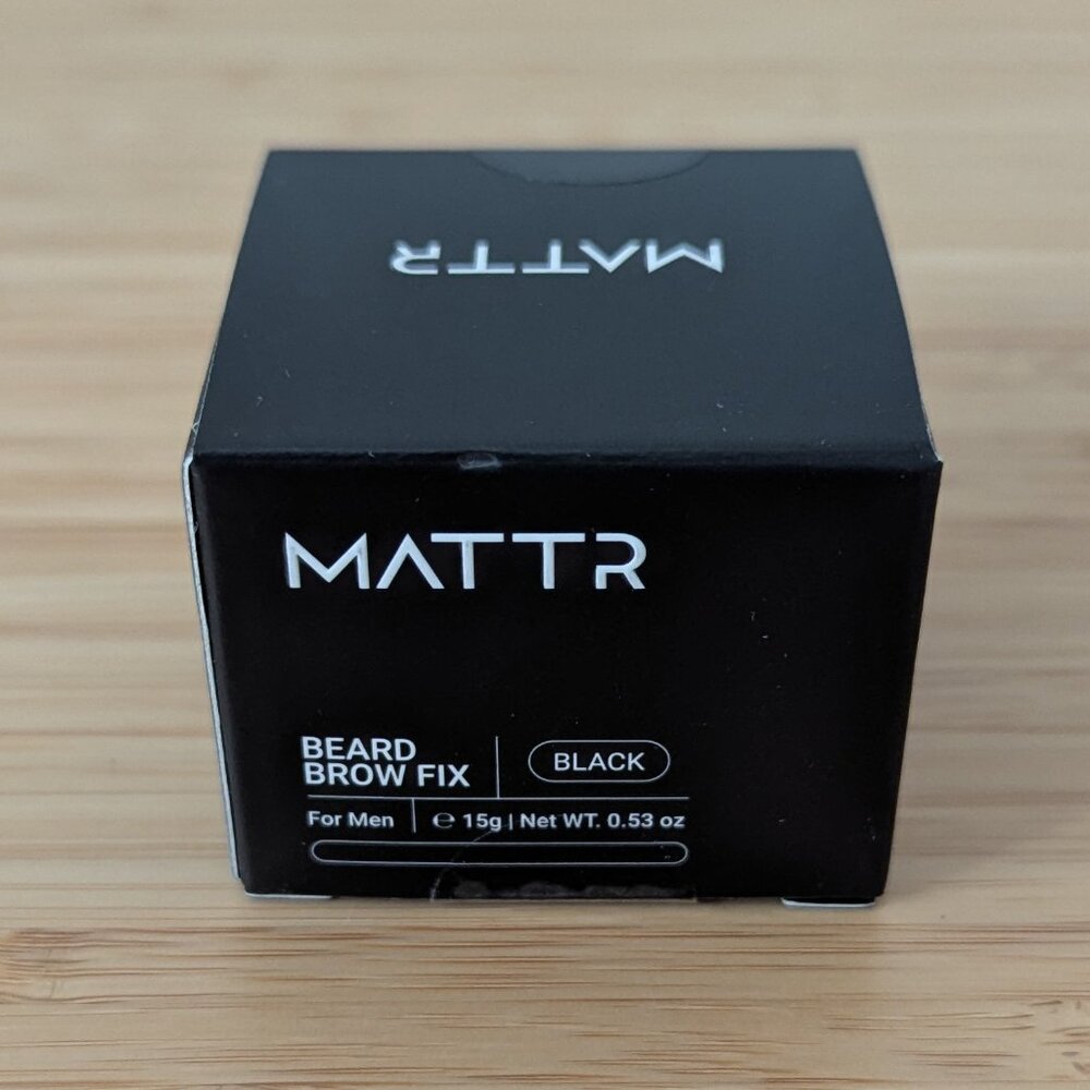 MATTR Beard & Brow Fix – Black – 15g Grooming Filler for Men – NEW in Box